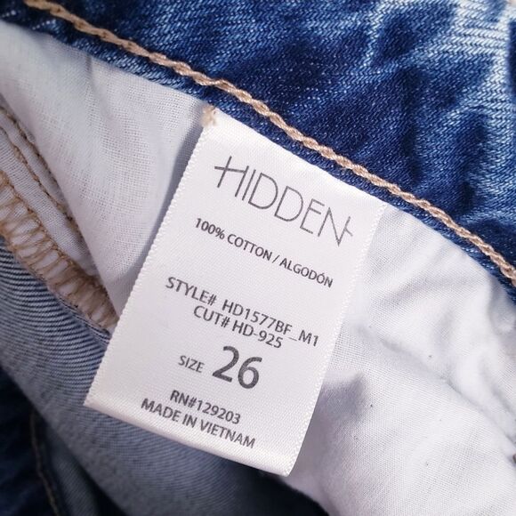 Hidden Bailey Medium Wash Distressed Boyfriend Jeans - Picture 10 of 10